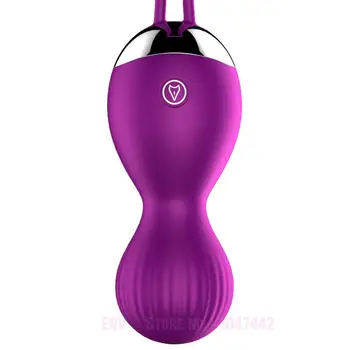 Fox Silicon Bile Vaginale Tighting Kegel Exercițiu De Control De La Distanță G Spot Bile Ben Wa Cu Coada Inel Vibrator Jucarii Sexuale Pentru Femei