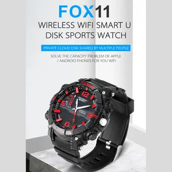 FOX11 Mini Smart Watch Cam Sport Ourdoor Acțiune Ceas WIFI Wireless de Înaltă Definiție Recorder Mașină de Lumină LED 32G/64G/128G