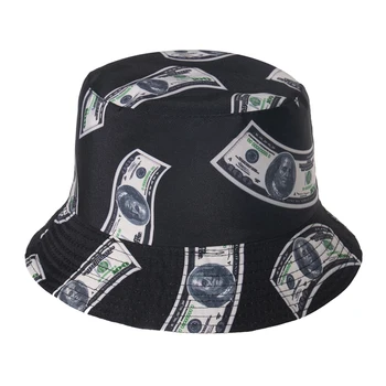 FOXMOTHER Noi Punk în aer liber Casquette Negru Model de Dolari Găleată Pălării Pescar Cap Mens Hip Hop Gorras