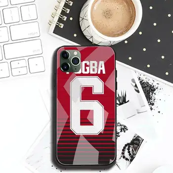 France football Pogba Caz Telefon din Sticla Temperata Pentru iPhone 11 XR Pro XS MAX 8 X 7 6S 6 Plus SE 2020 caz