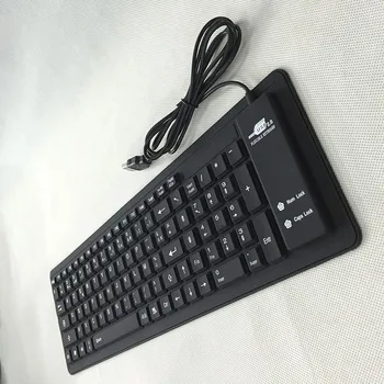 Franceză Silicon tastatură USB 2.0 Silicon Pliabila Roll-Up Tastatură de Calculator pentru PC JR Oferte