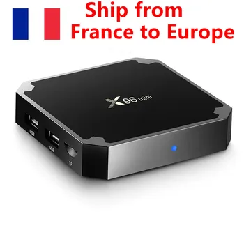 Franța în stoc X96 mini 5PCS/LOT Android 7.1 Smart TV BOX 2GB 16GB Amlogic S905W Quad Core 4K 30tps 2.4 GHz WiFi Media Player
