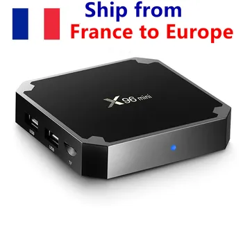 Franța în stoc X96 mini 5PCS/LOT Android 7.1 Smart TV BOX 2GB 16GB Amlogic S905W Quad Core 4K 30tps 2.4 GHz WiFi Media Player