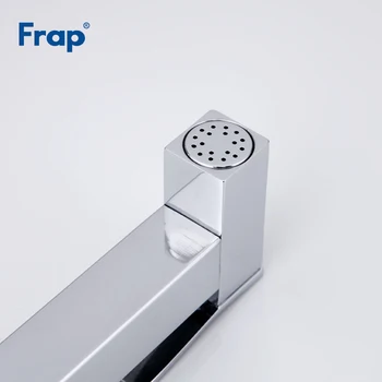 FRAP Bideuri alamă solidă singură apă rece bideu lavoar robinet funcția pătrat pulverizator de mână bideu duș robinet de 90 de grade comutator