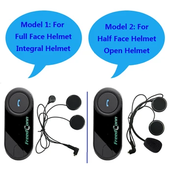 FreedConn Original T-ordonanța COSMOS Interfon Bluetooth Casca Motocicleta cu Cască fără Fir Interfon pentru 3 Rider+Radio FM+Soft pentru Căști