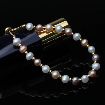 Frumoase Naturale De Apă Dulce Drăguț Perle Bratari Pentru Femei Bijuterii Cadou De Aniversare