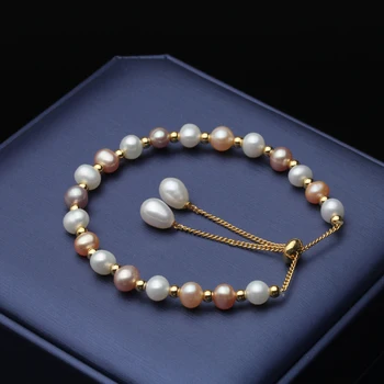Frumoase Naturale De Apă Dulce Drăguț Perle Bratari Pentru Femei Bijuterii Cadou De Aniversare