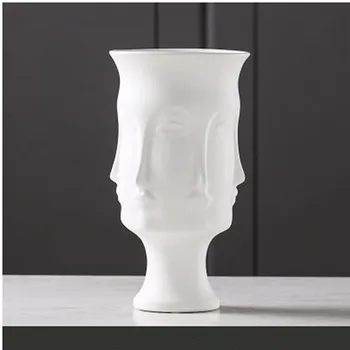 Frumos Europene de moda fata vaza ceramica, Nordic artă ceramică artizanat, biroul de acasă restaurant, bar desktop decor cadou