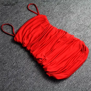 FSDA 2019 Vara Sexy Femei Rochie fara Spate Solid Strapless rochie Bodycon pe Umăr Ruched Mini Petrecere rochii Bandaj