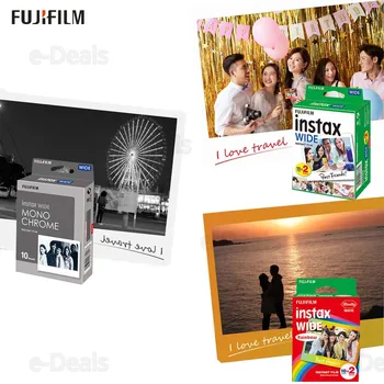 Fujifilm Instax Wide de Film Instant Alb, Curcubeu, alb-negru Foto, Hârtie pentru FUJI Instax Wide 210, Instax Wide 300 De Camera