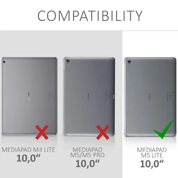Funda Coque Pentru Huawei MediaPad M5 Lite 10 BAH2-W19/L09/W09 Suport Comprimat Stand Caz acoperire din Piele pentru MediaPad M5 lite 10.1+Pen