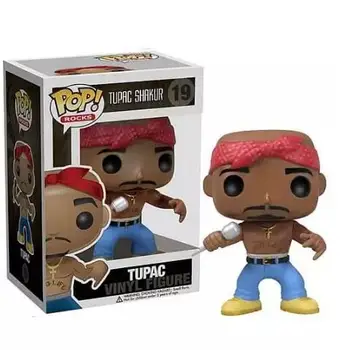 Funko Pop TUPAC SHAKUR #19 RUN DMC #09 #10 JAM MASTER JAY #11 Vinil Figura de Acțiune Jucărie de Păpuși Rap Star Model de Colecție Cadou Jucarii