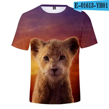 Funny T-shirt de Imprimare 3D Regele Leu Simba mai Recente Topuri Imprimate T-shirt copil regele leu tricou barbati Topuri tee Topuri te