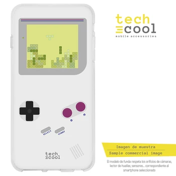 FunnyTech®Silicon de Caz pentru LG K40 l Joc băiat ecran Tetris