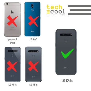 FunnyTech®Silicon de Caz pentru LG K41s am Galaxy Albastru