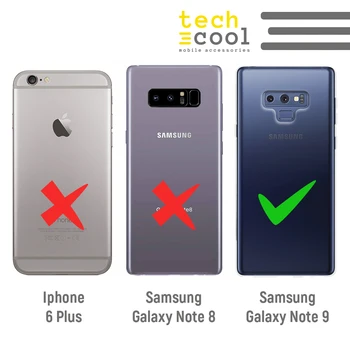 FunnyTech®Silicon de Caz pentru Samsung Galaxy Nota 9 l Mini dinozauri fundal transparent