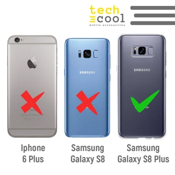 FunnyTech®Silicon de Caz pentru Samsung Galaxy S8 Plus Logo-uri piloți