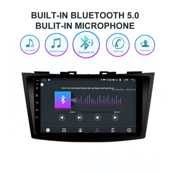 Funrover 6G+128G 2 din Android 10.0 Auto gps dvd player Pentru Suzuki Swift 2011-radio auto Multimedia Navigare stereo rds bt