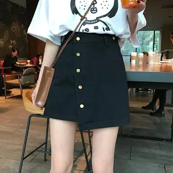 Fuste Femei Neregulate Caise Ins Stil coreean Talie Mare Chic Trendy de Agrement Elegant Solid-linie Elevii Hot Nou All-meci