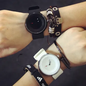 Futurist de lux bărbați femei alb-negru ceas de moda casual militare cuarț BGG sport marca de ceasuri silicon lovers ceas de mână