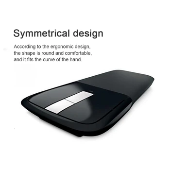 Fără Fir Bluetooth Computer Mouse-ul Arc Touch Ergonomic Optice 3D Mause 1200 DPI Pliere Mini BT Soareci Pentru iPhone Microsoft Surface