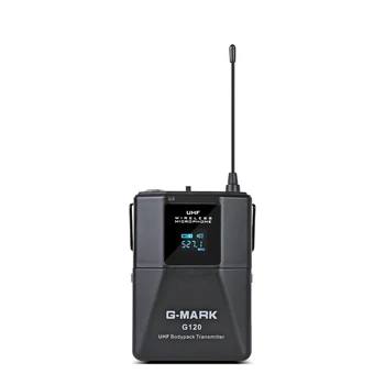 G-MARK G120 Lavaliera, Microfon Dual Mod UHF Frecvență Fixă Sistem Wireless Cu Bodypack Mic