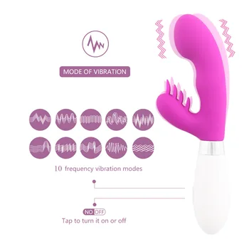 G Spot Femei Orgasm Silicon Masturbari Stick 10 Frecvență de Vibrație Vaginale Clitorisul Iritarea Jucărie