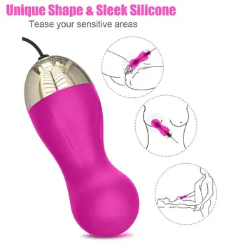 G-Spot Vibrator ou Sexy Sclav rezistent la apa 10 viteza Reîncărcabilă, fără Fir de la Distanță Glont Vibrator produs Pentru Femei Jucării Sexuale kegel