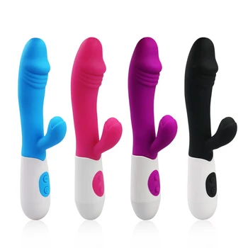 G Spot Vibrator pentru Femei Dual Vibration Silicon Vibrator rezistent la apa Vagin, Clitoris Masaj Jucarii Sexuale pentru Femei Jucării pentru Adulți