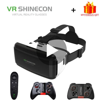 G06 VR Shinecon Noi VR Ochelari de Realitate 3D Pentru iPhone, Android Telefon Inteligent, Smartphone Cască Cască, Ochelari de protecție Casque Obiectiv VR Set