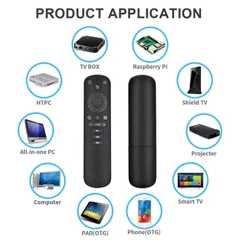 G50S IR de Învățare la Distanță Vocea Asistent de Voce Inteligent Microfon Air Mouse Wireless 2.4 G Giroscop de Control pentru Android TV Box PC-ul
