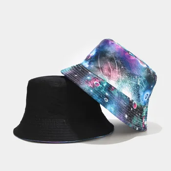 Galaxy pescar Pălărie de Femei de Stradă din bumbac bazinul pălărie cald transfrontaliere de e-commerce față-verso umbrelă de soare pălărie
