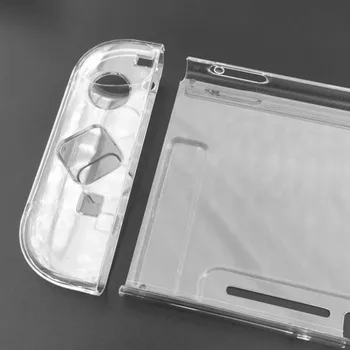 Gamepad de Protecție Caz Acoperire pentru Nintendo Comutator NS NX Cazuri Acoperire pentru Nintend Comutator Ultra Subțire PC Transparent/Rosu Sac de Caz