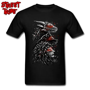 Gamer T-shirt Dragonul Lup Leu Tricou Personalizat Pentru Om Bumbac Echipajul Gât Stil Marinar Haine Vintage Art Topuri Brand Nou