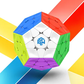 GAN Megaminxeds Magnetic Viteză Magic Cube gans cub Magneți 12 Părți Puzzle Cuburi GAN megaminx Magnetic cube Pentru Copii