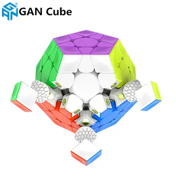 GAN Megaminxeds Magnetic Viteză Magic Cube gans cub Magneți 12 Părți Puzzle Cuburi GAN megaminx Magnetic cube Pentru Copii