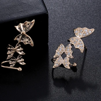 GAOLA Noi Fluture Drăguț CZ Legăna Cercei Pentru Femei Hollow Cristal de Zirconiu, Bijuterii de Nunta GLE8046Y