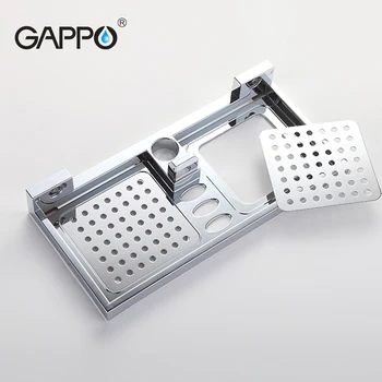 GAPPO baie Duș Slide Bar robinet de duș robinete de alunecare duș bar titularul de Dish Săpun de duș baie ABS Cromat GA8010