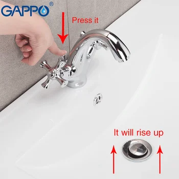GAPPO Bazinul Robinete de alamă robinet robinete de baie mixer robinet robinet baie torneira chrome cascada mixer dublu mâner bazinul mixer