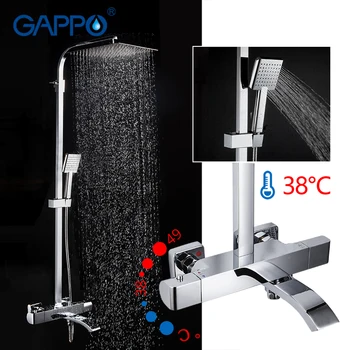 GAPPO duș Robinete termostatice mixer baie robinet de duș cadă mixer montat pe perete precipitații set de duș robinete