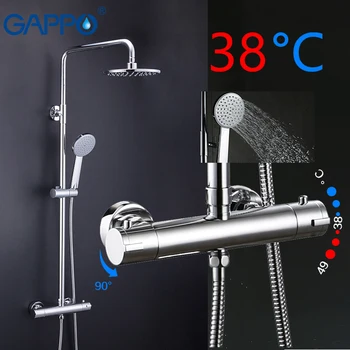 GAPPO duș Robinete termostatice mixer baie robinet de duș cadă mixer montat pe perete precipitații set de duș robinete