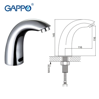 GAPPO Senzor Bazinul Robinet baie de Apă automat Mixer cascada bazinul robinete senzor infraroșu robinet Chiuveta touchless bazinul mixer