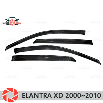 Geam deflector pentru Hyundai Elantra XD 2000-2010 ploaie deflector de pământ de protecție styling auto accesorii decor de turnare