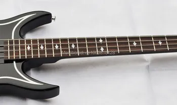 Gene Simmons Punisher 2 Chitara Bass Electrica Cu Corp Mahon Arțar Gât Rosewood Fingerboard Abalone Diamond Inlay 24 Fret