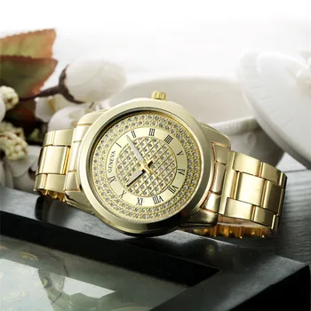 Geneva Ceas pentru Femei Rochie de Ceas Doamnelor Cuarț Ceas din Oțel Inoxidabil de Argint Ceasuri de Aur Cadou Cuarț Ceas montre femme