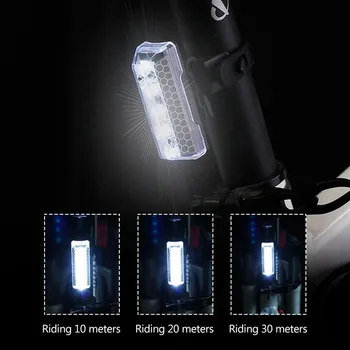 GENIU Coada de Lumină Pentru Lumină Bicicleta Bicicleta Lanterna Cu 5 Moduri de LED-uri USB Reîncărcabilă Ciclism Stop Bicicleta Spate Lumini