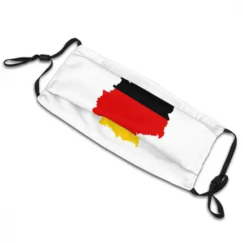 German Germania Harta Flag-Masca De Fata Bărbați Praf Deutschland Masca De Protecție Respiratorie De Unică Folosință Gura Mufla
