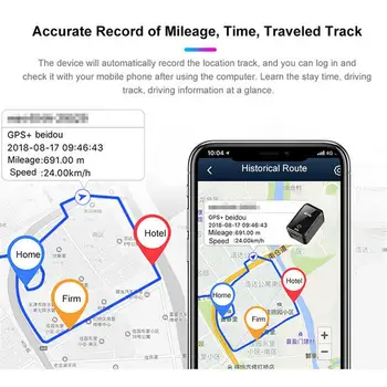 GF-09 Mini GPS Tracker Auto cu Localizare prin GPS APP de Control Dispozitiv Anti-Furt Tracker GSM/GPRS Înregistrare Dispozitiv de Urmărire, Control Vocal