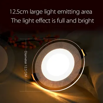 Ghid de lumină LED Downlight 3W 5W 7W 9W 12W 15W 18W Panou Acril Încastrate Lumini Plafon Lămpi de Înaltă Luminozitate