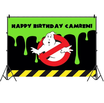 Ghostbusters Fotografie Fundal Personalizate Fericit Ziua De Naștere Partidul Decor Fotografie, Fundaluri Foto Banner